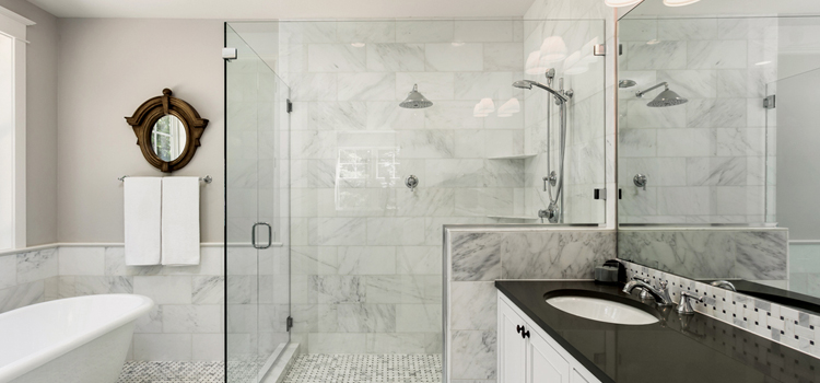 bathroom shower door installation in North Port