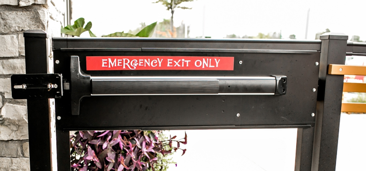emergency push bar installation in North Port